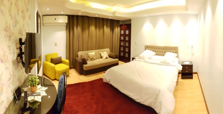 -----------------------------__شقة مفروشة للايجار مكيفة  بالمهندسين .