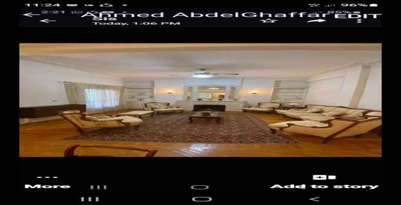 شقة للايجار بالزمالك - شارع محمود عزمي