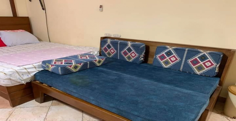 شاليه استديو للايجار في لازوردي باي - الساحل الشمالي /  A studio chalet is available for rent in Lazurde Bay, North Coast