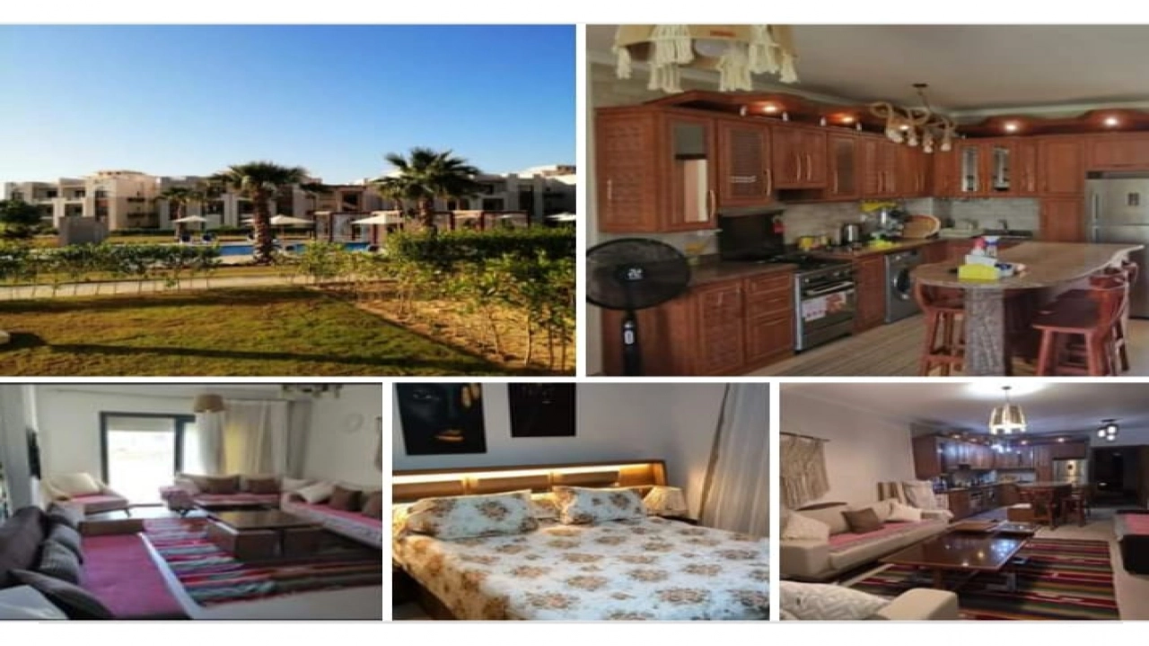 شالية 2 غرفة ارضي بجاردن للايجار - جايا (رأس الحمكة) - الساحل الشمالي