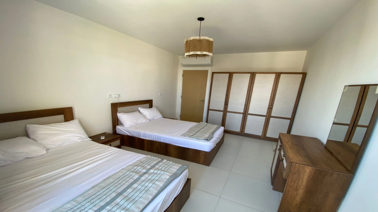 شالية غرفتين للأيجار بالساحل الشمالي قرية مراسي (مارينا ويست)