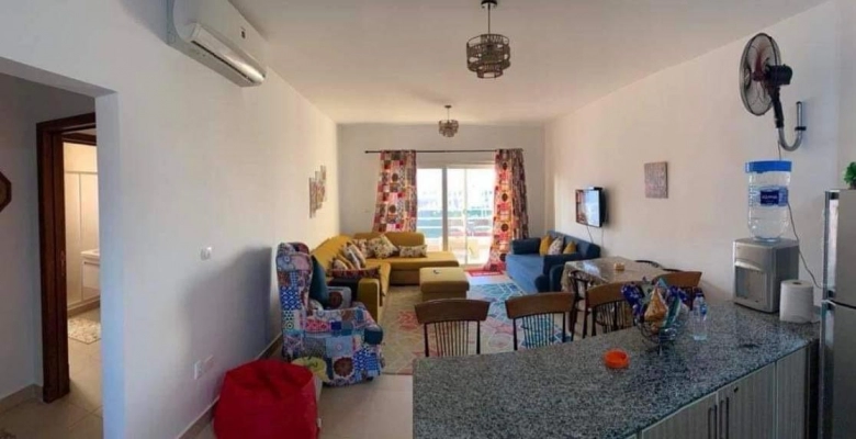 شالية للإيجار في قرية امواج الساحل الشمالي Chalet for rent in Amwaj North Coast Village