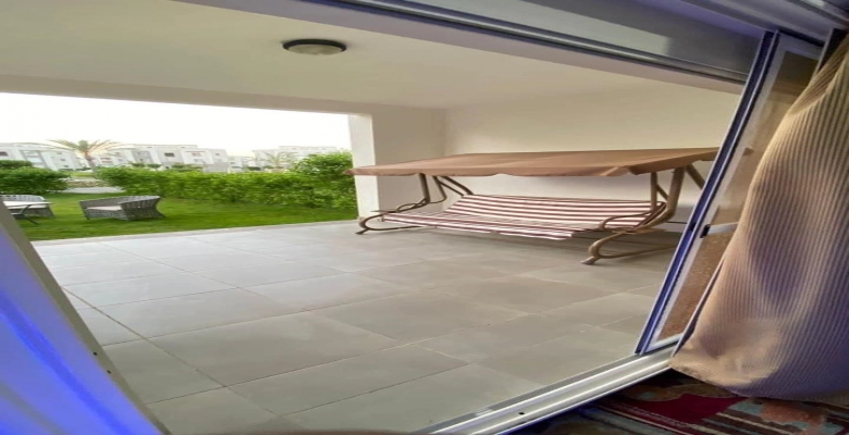 شالية للايجار3  نوم اراضي بحديقة في قرية امواج الساحل الشمالي