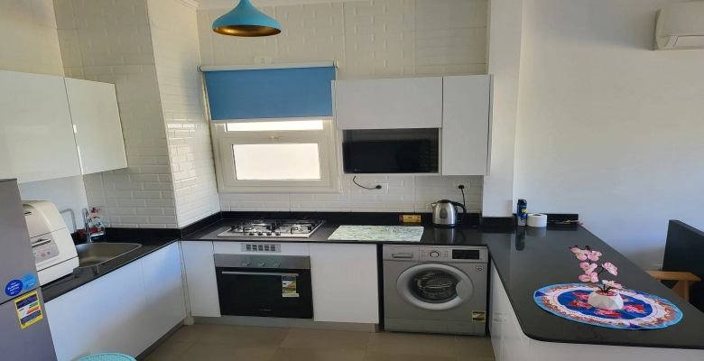 شالية للإيجار في قرية امواج الساحل الشمالي Chalet for rent in Amwaj North Coast Village