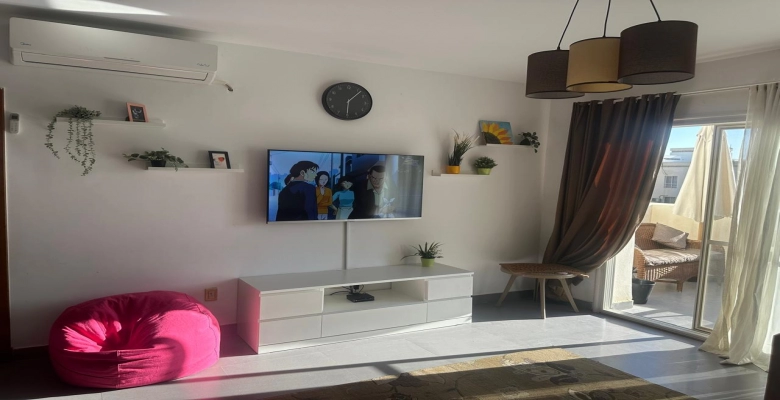 شالية للإيجار في قرية امواج الساحل الشمالي Chalet for rent in Amwaj North Coast Village