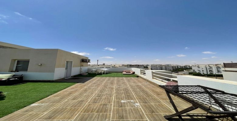 شاليه  بينتهاوس 3غرف  للايجار في امواج  - سيدى عبدالرحمن