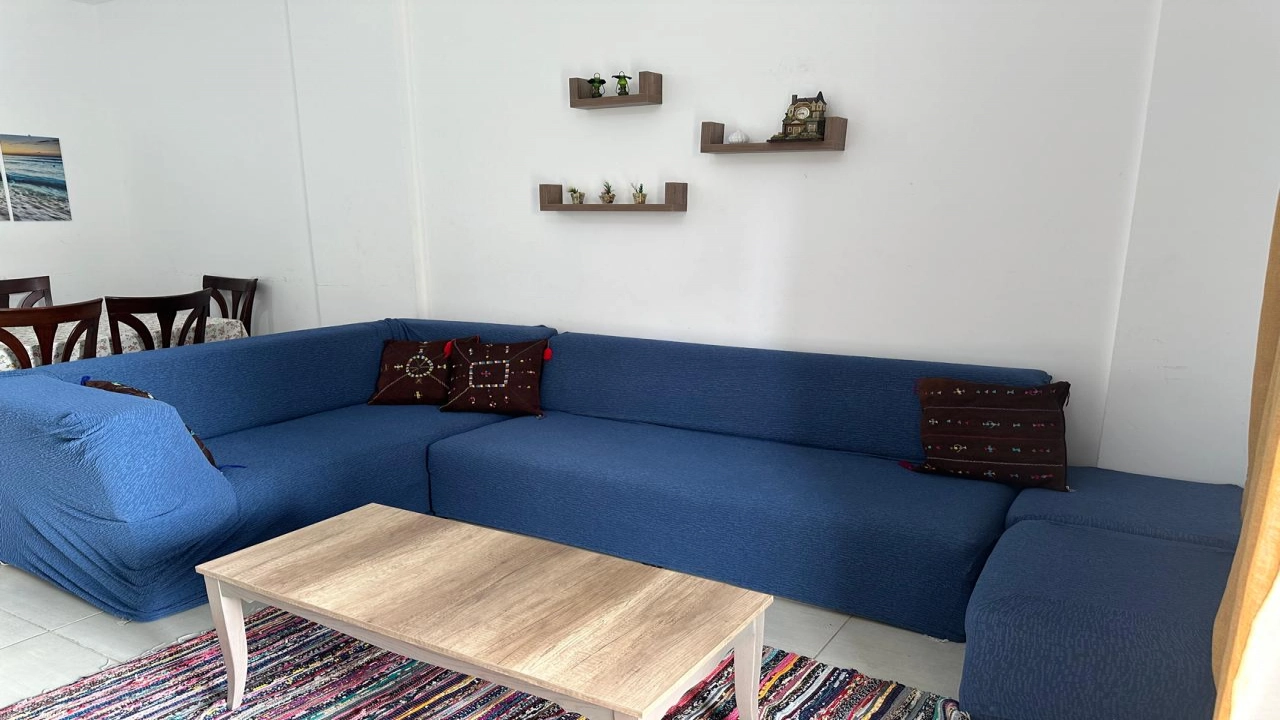 شالية ايجار 2 نوم اراضي  بجنينة في قرية امواج الساحل الشمالي