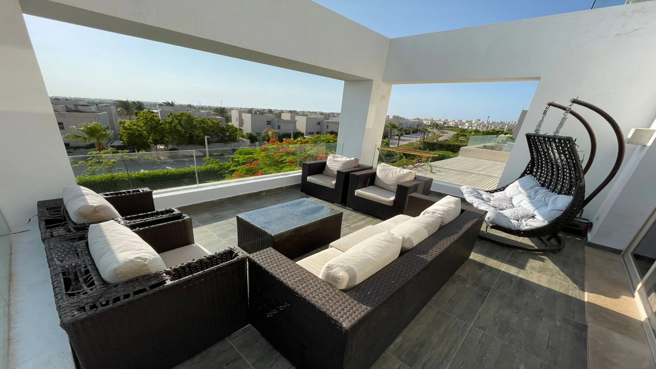 شالية للإيجار في قرية هاسيندا الساحل الشمالي 4 غرف نوم