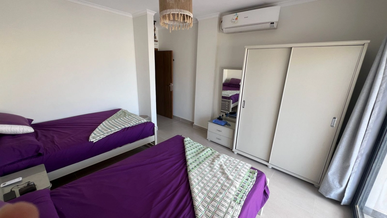 شاليه للايجار في جايا راس الحكمة ارضي بجاردن غرفتين