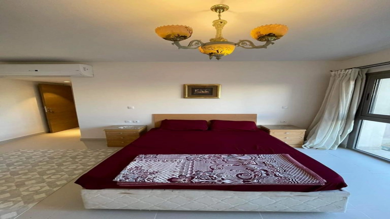 شاليه للايجار في مراسي ماريناارضي بجاردن غرفتين