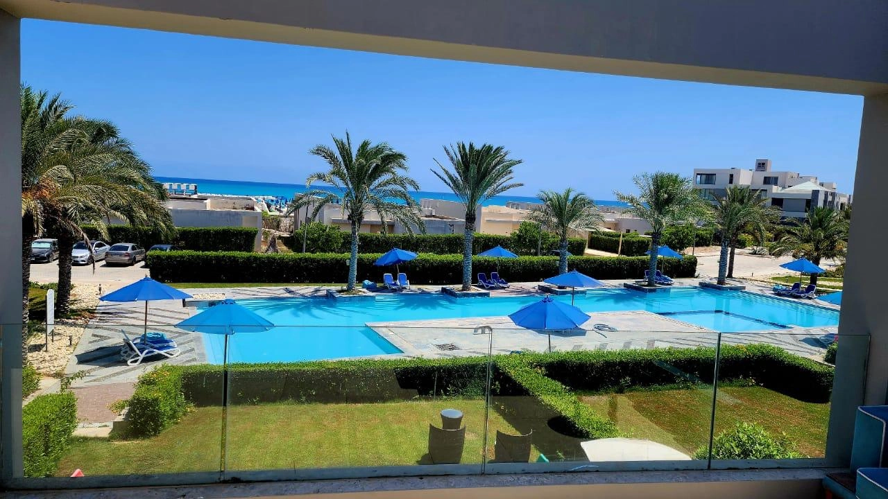 شالية دوبليكس للايجار غرف 4  بقرية لافيستا كاسكادا سيدى عبد الرحمن