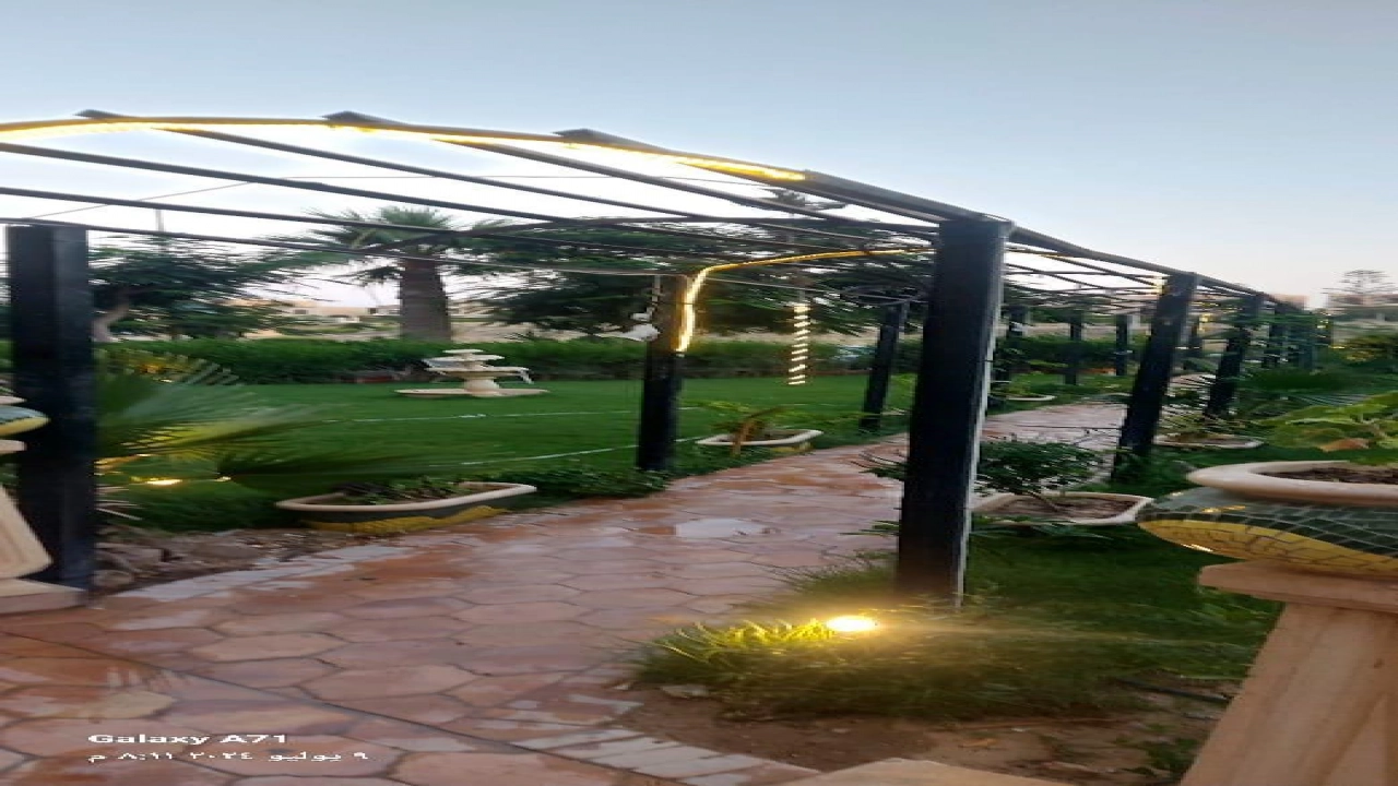 شاليه للايجار ارضي بجنينه في مارينا الساحل الشمالي