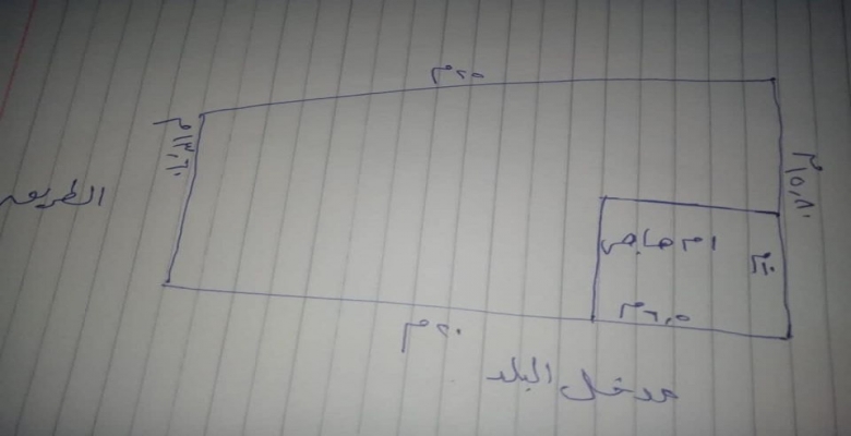 طعة أرض فضاء معده للبناء بكفر الباجور 