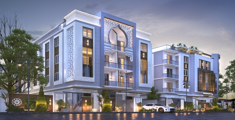 شقة بأميز منطقة فى بيت الوطن التجمع الخامس تطل على الفورسيزون