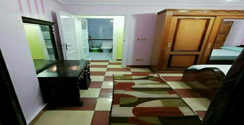 شقة للايجار مفروشة -ميامى - الدور 8- تانى نمرة من البحر