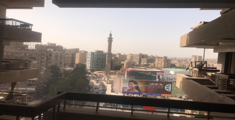 شقة قانون جديد على شارع رئيسى بجامعة الدول