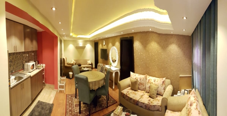 -----------------------------__شقة مفروشة للايجار مكيفة  بالمهندسين .