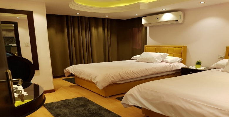 -----------------------------__شقة مفروشة للايجار مكيفة  بالمهندسين .