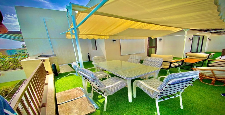 •شاليه بنتهاوس في مراسي بلانكا 3 غرف علي حمام السباحة مباشرة