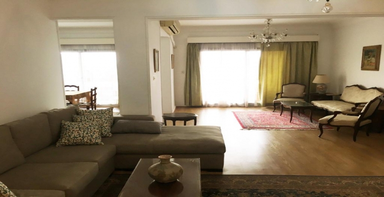 شقة مفروشة للايجار اطلالة علي النيل وعلي نادي الجزيرة