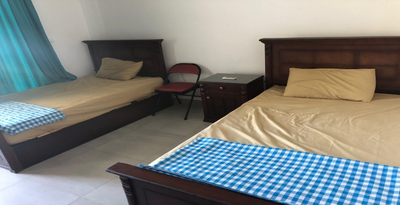 شاليه للايجار في امواج الدور ارضي 3غرف