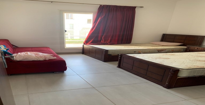 شاليه للايجار في امواج الدور ارضي 3غرف