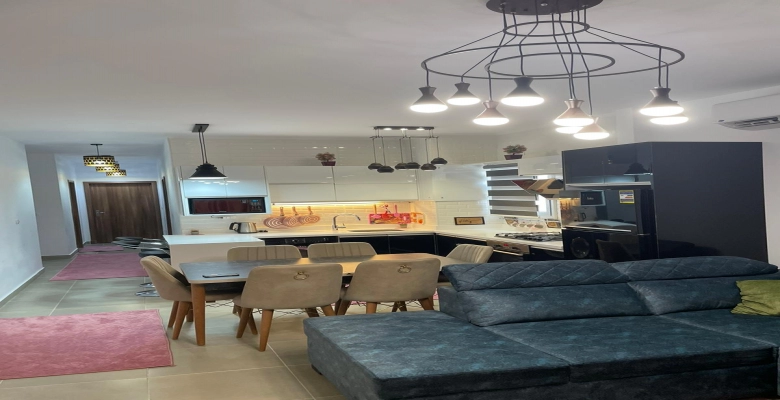 شالية بنتهاوس للإيجار قريه امواج الساحل الشمالي / Penthouse chalet for rent in Amwaj North Coast