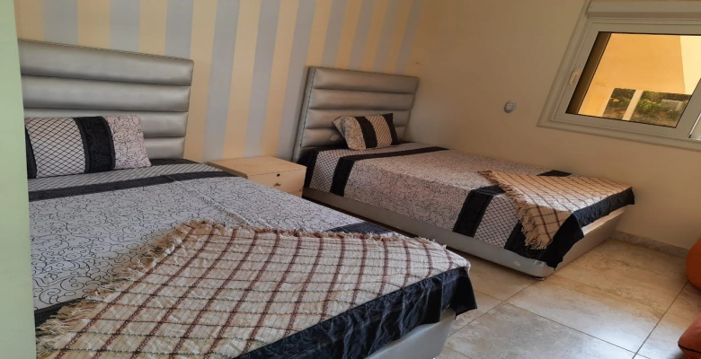 شاليه فاخر للايجار في هاسيندا باي الدور الارضي 3 غرف