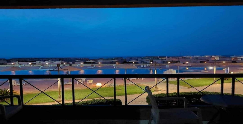 شالية للإيجار في قرية بلومار الساحل الشمالي Chalet for rent in Blumar Village, North Coast