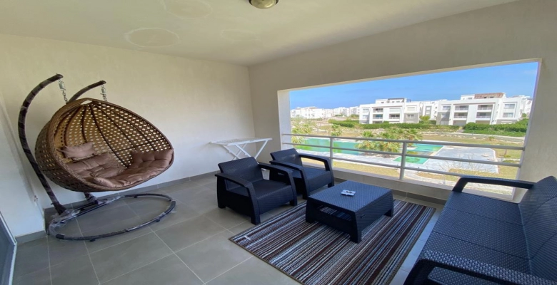 شالية للإيجار في قريه امواج  الساحل الشمالي Chalet for rent in Amwaj Village, North Coast