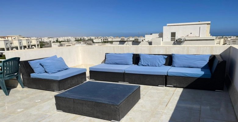 شاليه للايجار بامواج في الساحل الشمالي   Chalet for rent in Amwaj, North Coast