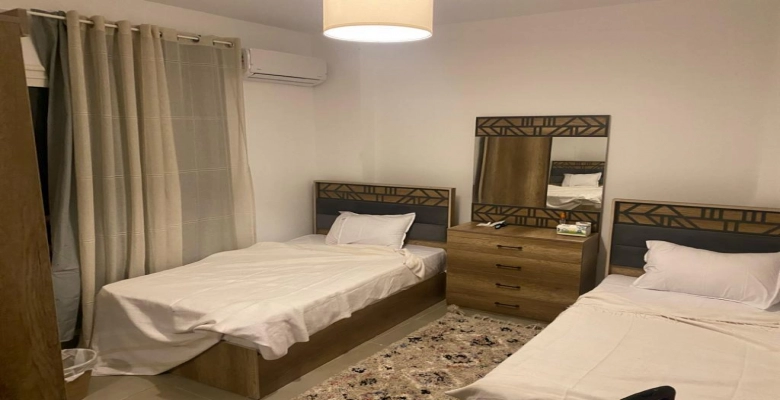 شالية للايجار3  نوم ارضي بحديقة في قرية امواج الساحل الشمالي