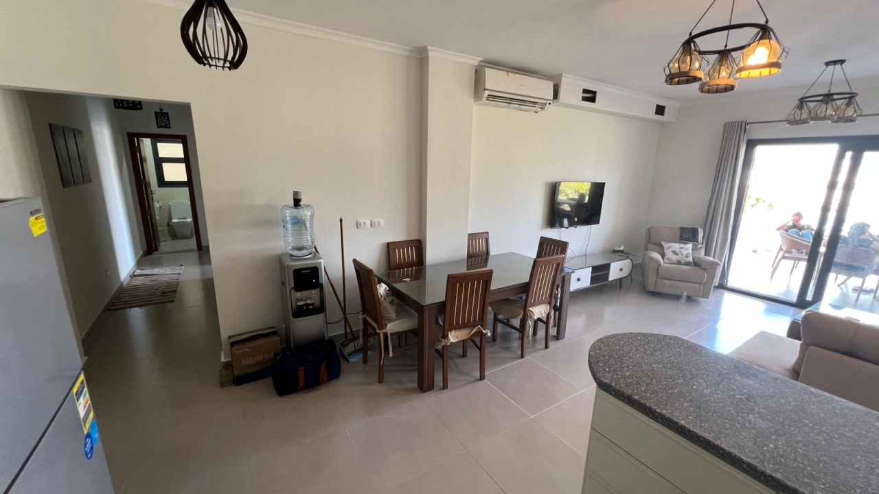 شاليه للايجار في جايا راس الحكمة ارضي بجاردن غرفتين