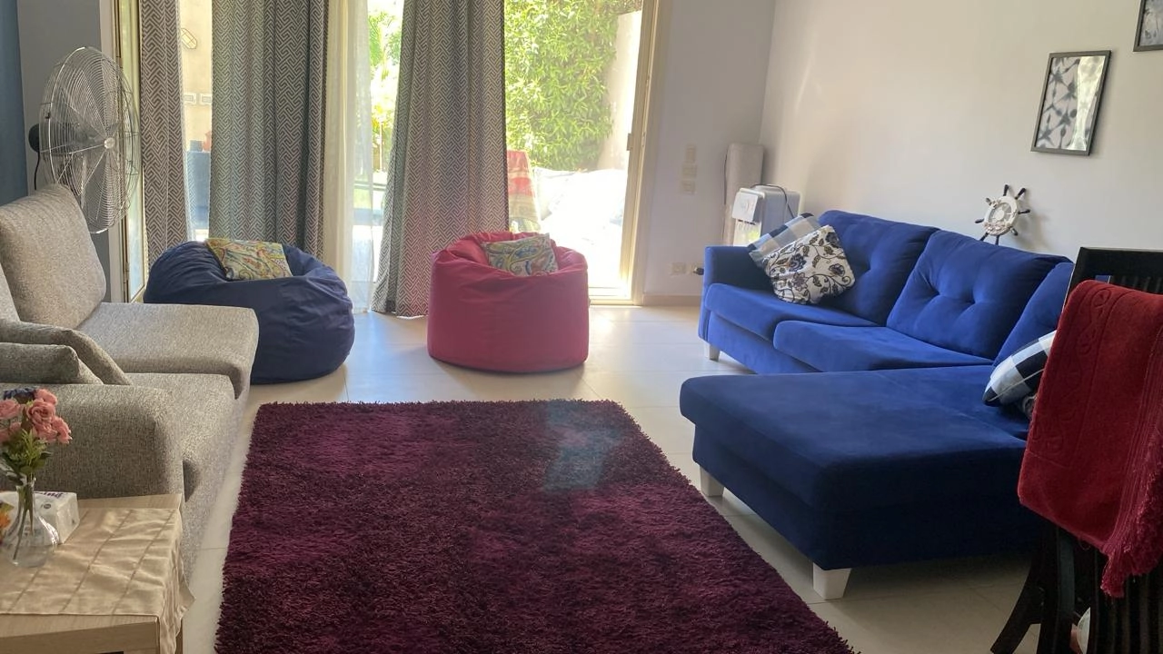 جنيور شالية_للايجار(هاسيندا باي) ارضي بجاردن